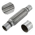 thumbnail image 4 of 1 Pcs 1.75"x8"x12" Car Exhaust Flex Pipe with Welding Extension Pipe Stainless Steel Silver Tone, 4 of 6