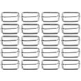 thumbnail image 2 of 20Pcs Metal Rectangle Adjuster, Premium Material Exquisite Texture Firm Clasp Wide Application For Clothes Backpack Belt, 2 of 8