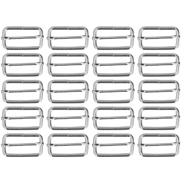 Metal Rectangle Adjuster, Belt Buckles Fadeless Color Premium Iron Exquisite Texture For Backpack For Clothes For Belt 4x38x20mm