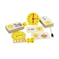 thumbnail image 1 of Reloj de enseñanza para decir la hora, reloj analógico, conjunto de aprendizaje de tiempo, actividad de tiempo para niños de jardín de infantes, 1 of 9