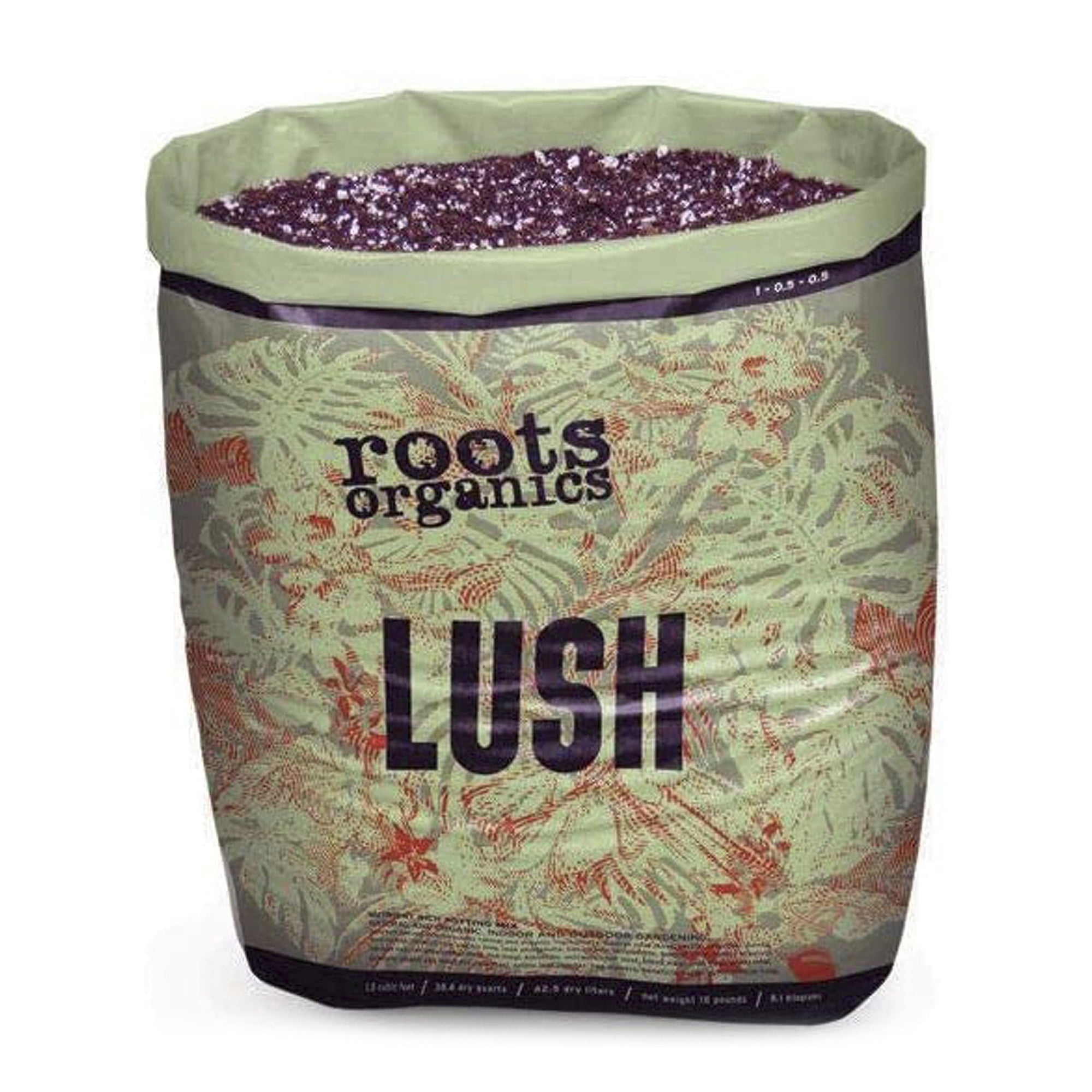 Roots Organics Lush Ready To Use Peat Based Potting Soil Mix, 1.5 CuFt
