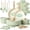 Saga Green, variant on 21-Piece Navy Non-Stick Ceramic Cookware Set with Detachable Handles