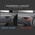 thumbnail image 4 of Left Driver Side Inner Door Handle Panel Sticker for Honda Pilot 2016-2022 Sport, Carbon Fiber Automotive Door Handle Panel Cover Interior Accessories, Red, 4 of 7