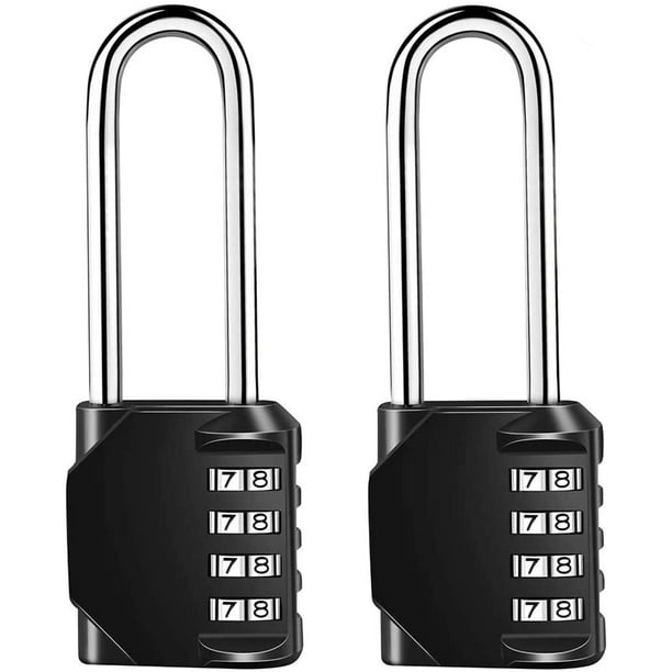 Combination Padlock Long Shackle Weatherproof Padlock 4 Digit