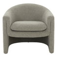 thumbnail image 2 of SAFAVIEH Couture Laylette Modern Boucle Solid Accent Chair, Light Grey, 2 of 7