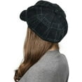 thumbnail image 3 of Women's Newsboy Hats Fall Wool Cabbie Beret Tweed Girls Paperboy Cap, 3 of 5