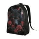 thumbnail image 2 of Fotbe Rose Full Moon Black Wolf Mochila de Viaje para Laptop, Mochila Ejecutiva Delgada y Resistente 15.6", 2 of 8