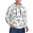 thumbnail image 2 of Sikiie Hand Drawn Turtle Men's Hoodie, Essentials Hoodie, Sweatshirt, Pullover Hooded Sweatshirt for Men-XX-Large, 2 of 7