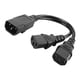 thumbnail image 5 of Divisor IEC320-C14 a 2C13 Cable adaptador de corriente Servidor PDU/UPS de doble, 5 of 8