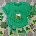 thumbnail image 1 of Fiudx Ofertas de La Semana Camiseta Estampada Del Día de San Patricio para Mujer con Cuello Redondo y Top de Manga Corta, 1 of 4