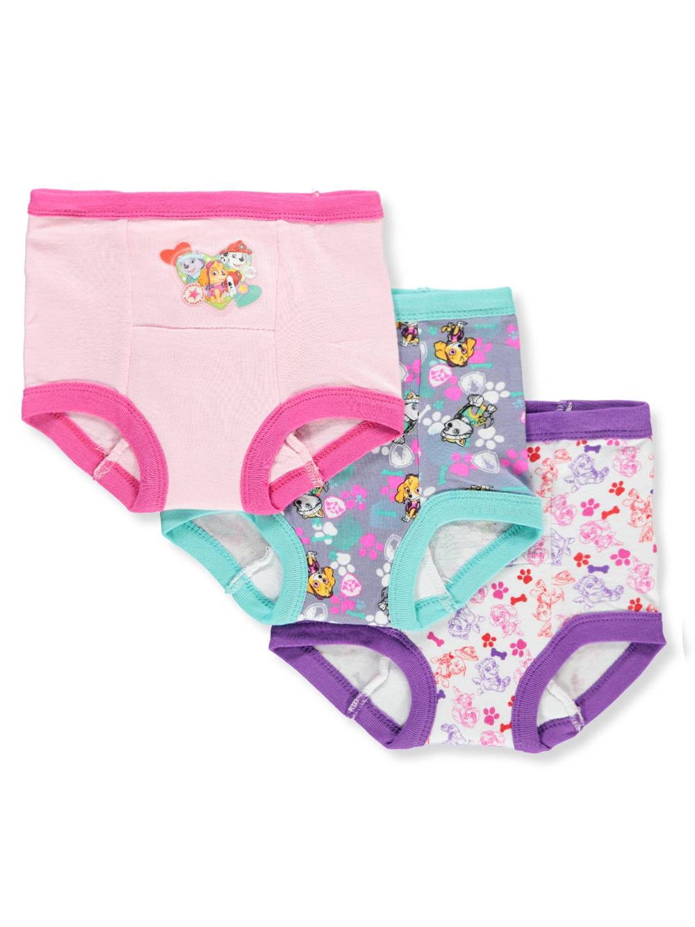 PAW Patrol Paw Patrol Girls' 3Pack Training Pants & Chart Set pink
