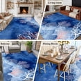 thumbnail image 5 of Summer Ocean Area Rugs 5'x7', Small Throw Rugs for Laundry Room Playroom, Nautical Coastal Marine Corals Watercolor Blue Indoor Outdoor Rug Non-Slip Low Pile Carpet Runner Reversible Floor Mats, 5 of 8