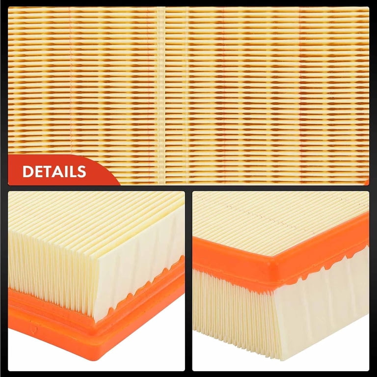 A-Premium 2-PC Engine Air Filter Set - Compatible With Mini Cooper 2004-2006 & 2009-2012 Models, Replaces OEM #13727529261