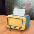 thumbnail image 4 of Btomtd Tissue Box Cover with Phone Holder Feature Tissue Box Holder for Living Room Kitchen Bedroom Office Parlor, Blue, 4 of 7