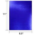 thumbnail image 3 of Hygloss 2134691 8.5 x 11 in. Metallic Foil Board, Dark Blue - 25 Sheets, 3 of 4