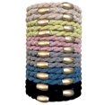 thumbnail image 1 of Udebe - 18 unidades de cintas para el pelo trenzadas, pulseras para el pelo, cuentas de metal, elásticos gruesos, artículos básicos para hombres y mujeres, 1 of 1