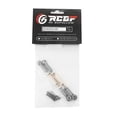 thumbnail image 2 of Bewildely Varilla de enlace de dirección delantera/trasera, 2 piezas, para AXIAL 1/10 Rock Racer AX90026 AX31016 Hop-ups todoterreno Kits de construcción modelo Plata, 2 of 5