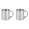 MOQIN Stainless Steel Double Walled Mugs: BPA Free,10/13.5oz Metal Coffee & Tea Cup Mug - Insulated Cups with Handles Keep Drinks Hot or Cold Longer - Durable for Camping