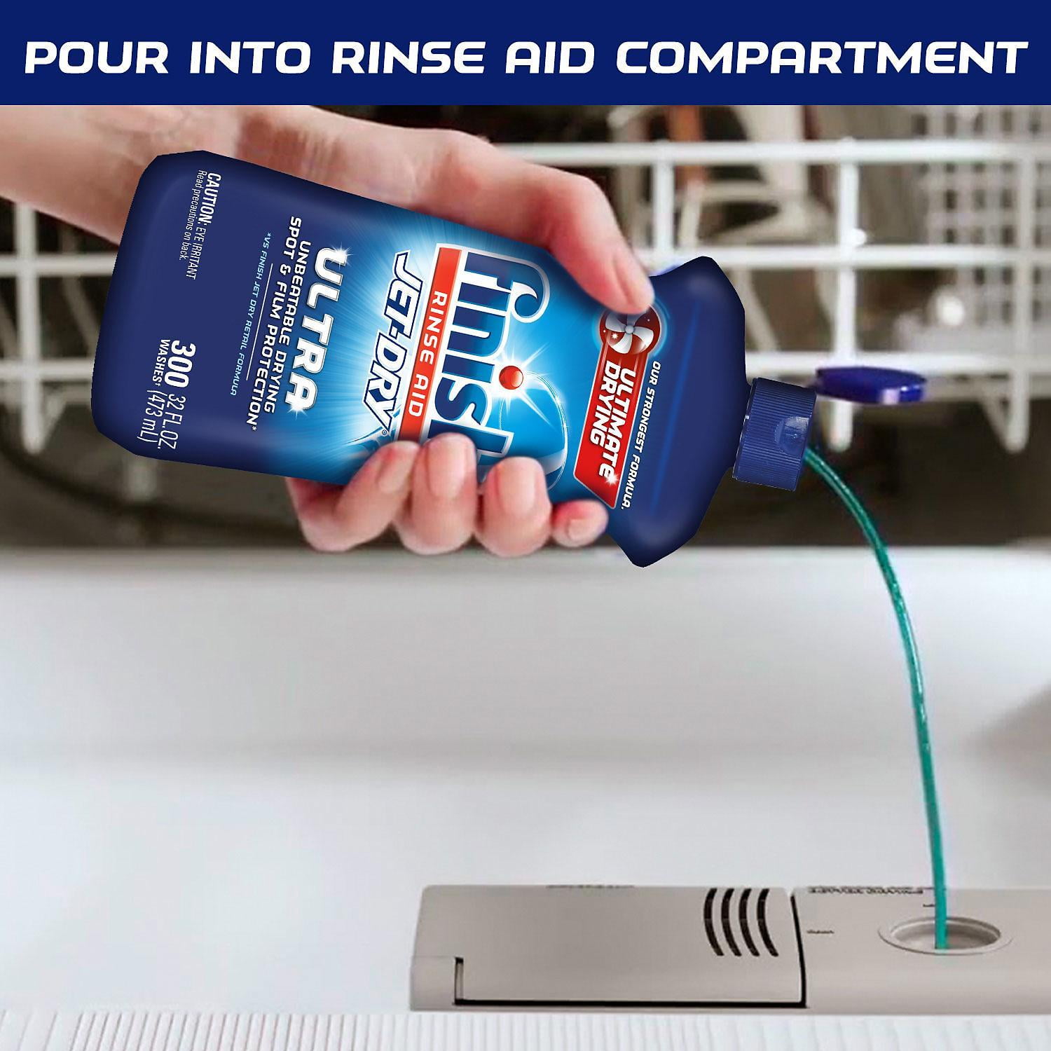 Finish Jet-Dry Rinse Aid, 23 oz, agente de enjuague para lavavajillas –  Dulce Alcance