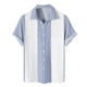 thumbnail image 1 of Men's Hawaiian Printed Button Short Sleeve Shirts Men's Casual Fashion Short Sleeve Shirts 5XL, 1 of 4