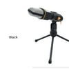 KKmoon Condenser Microphone 3.5MM Plug and Play Omnidirectional Computer Mic with Tripod Stand for Gaming,YouTube Video,Recording Podcast,Studio,for PC,Laptop,Tablet