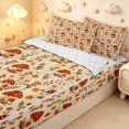 thumbnail image 3 of Homewish Fungus Botanical Mushroom Zipper Full Size Comforter Sets With Fitted Sheet And 2 Pillowcases,Vintage Fungus Plant Zipper Bedding Set,Reversible,4Pcs, 3 of 8