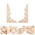 thumbnail image 2 of LOLIPPYY European Style Wood Carving Applique Wood Carving Appliques Wood 2Pcs, 2 of 10