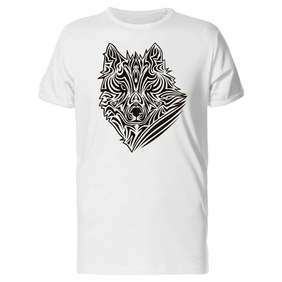 Ornamental Wolf Head T-Shirt Men -Image by Shutterstock, Male Medium