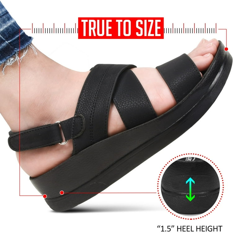 Aerothotic Dione Summer Casual Backstrap Platform Sandals for