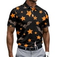 thumbnail image 3 of BRANROY Halloween Casual Hawaiian Shirts Men - Short Sleeve Button Down Funny Graphic Summer Tops with Novelty Print and Breathable Fabric for Beach and Vacation,Black L, 3 of 6