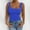 *Blue, variant on ClodeEU Women's V Neck Spaghetti Strap Sleeveless Tank Top ,Solid Color Casual Camisole White,Womens Plus S