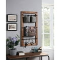thumbnail image 2 of 4D Concepts Industrial Wood Framed Metal Wall Organizer in Washed Fir and Black, 2 of 2