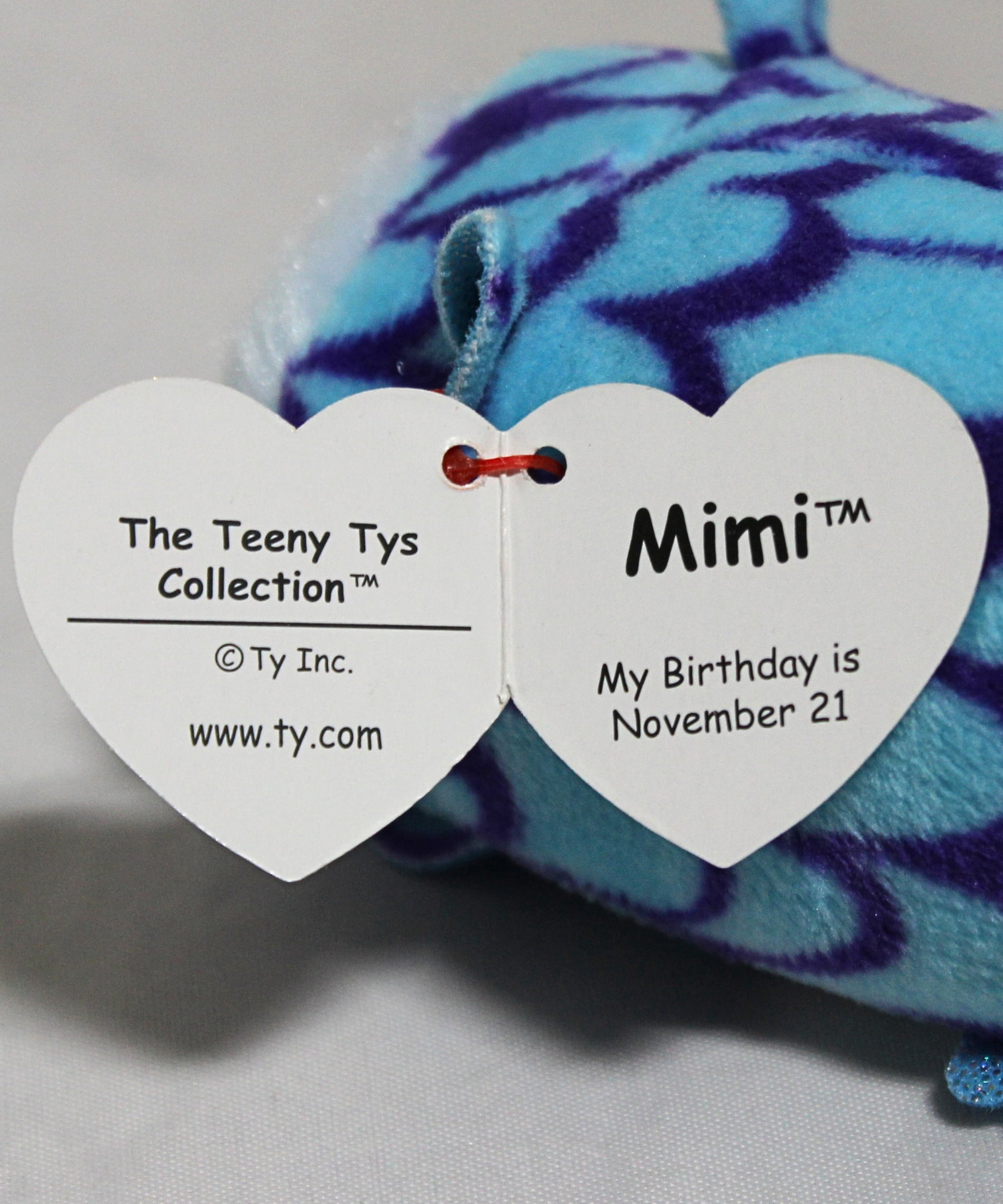 Ty's Mimi Blue Owl - Plush Toy Boos Collection - Teeny Tys 4 inch