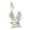 White, variant on CoudarTitie Double Feather Statue DIY Home Decoration for Desktop Farmhouse Housewarming Green