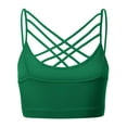 thumbnail image 3 of Women's Novelty Bras Seamless Triple Criss-Cross Front Bralette Sports Bra (No Pad), 3 of 4