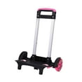thumbnail image 2 of Backpack Trolley Hand Truck Rolling Cart Aluminum Alloy Adjustable Lightweight Design for School Travel Kids, 2 of 9