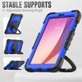 thumbnail image 5 of Case for Lenovo Tab M8 4th Gen 2024/2023 (TB-301FU, TB-300FU), 360 Rotating Stand Handle Pencil Holder Shoulder Strap Heavy Duty Shockproof Cover, Dark Blue PC, 5 of 7
