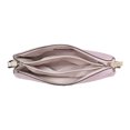 thumbnail image 4 of Kate Spade Leila Triple Gusset Crossbody Pebbled Leather Shoulder Bag, Quartz Pink, 4 of 5