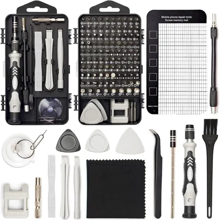 Bailink Precision Screwdriver Set 124-Piece Electronics Tool Kit with 101 Bits Magnetic Screwdriver Set for Computer Laptop Cell Phone PC MacBook iPhone Nintendo Switch PS4 PS5 Xbox Repair