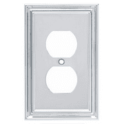 Hampton Bay W36280-PC Chrome Reflect Single Duplex Wall Plate Cover