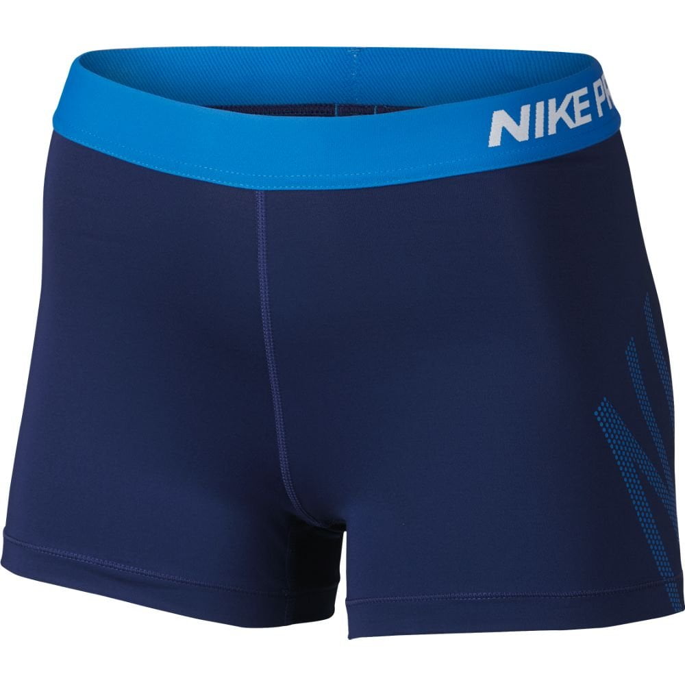 Nike Women's Nike Pro Cool Short 3IN LOGO (Deep Royal Blue/Photo Blue