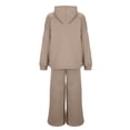 thumbnail image 4 of Womens Fashion Hoodie and Sweatpant Sets for Women Lounge Sports Jogging Outfits Fall Winter Loose Sweatsuits (S, Beige), 4 of 6