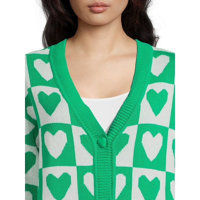 99 Jane Street Women s Long Sleeve V Neck Button Front Cardigan
