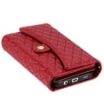 thumbnail image 6 of SaniMore for Samsung Galaxy A05 Wallet Case, PU Leather Wrist Shoulder Strap Flip Stand Card Slots RFID Blocking Zipper Purse Shockproof Anti-fall TPU Inner Shell Flip Folio Protective Cover, Red, 6 of 10
