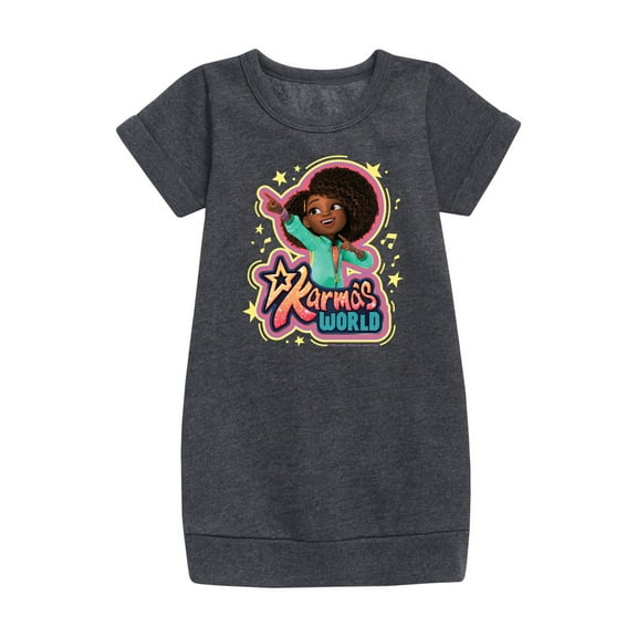 Karma's World - Karma Art - Toddler And Youth Girls Fleece Dress
