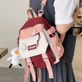 thumbnail image 2 of Mochilas pequeñas para mujer, Mochilas escolares de Color contrastante, tela de nailon impermeable, estilo japonés Fivean unisex, 2 of 2