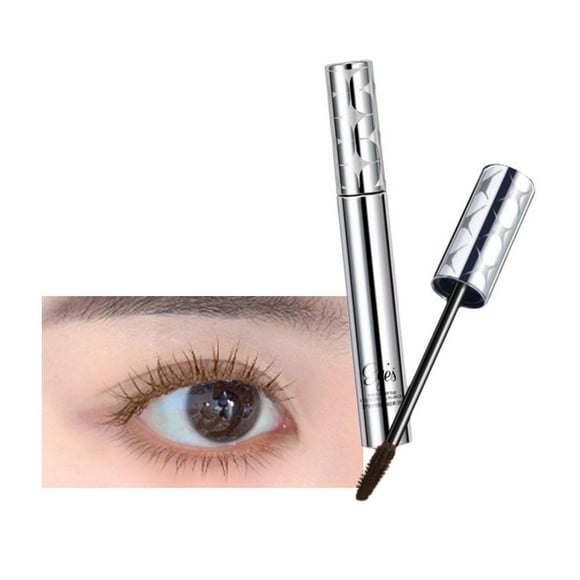 02 Brown Mascara (B)$ Small silver tube mascara waterproof, no smudge, sweat-proof, long-lasting, curling, lengthening and thickening mascara