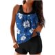 thumbnail image 1 of Trajes de Baño de Mujer Más Tamaño Impresión Bowknot Dos Piezas con Pantalones Cortos, Pantalones Cortos de Tamaño Más para las Mujeres, 1 of 8