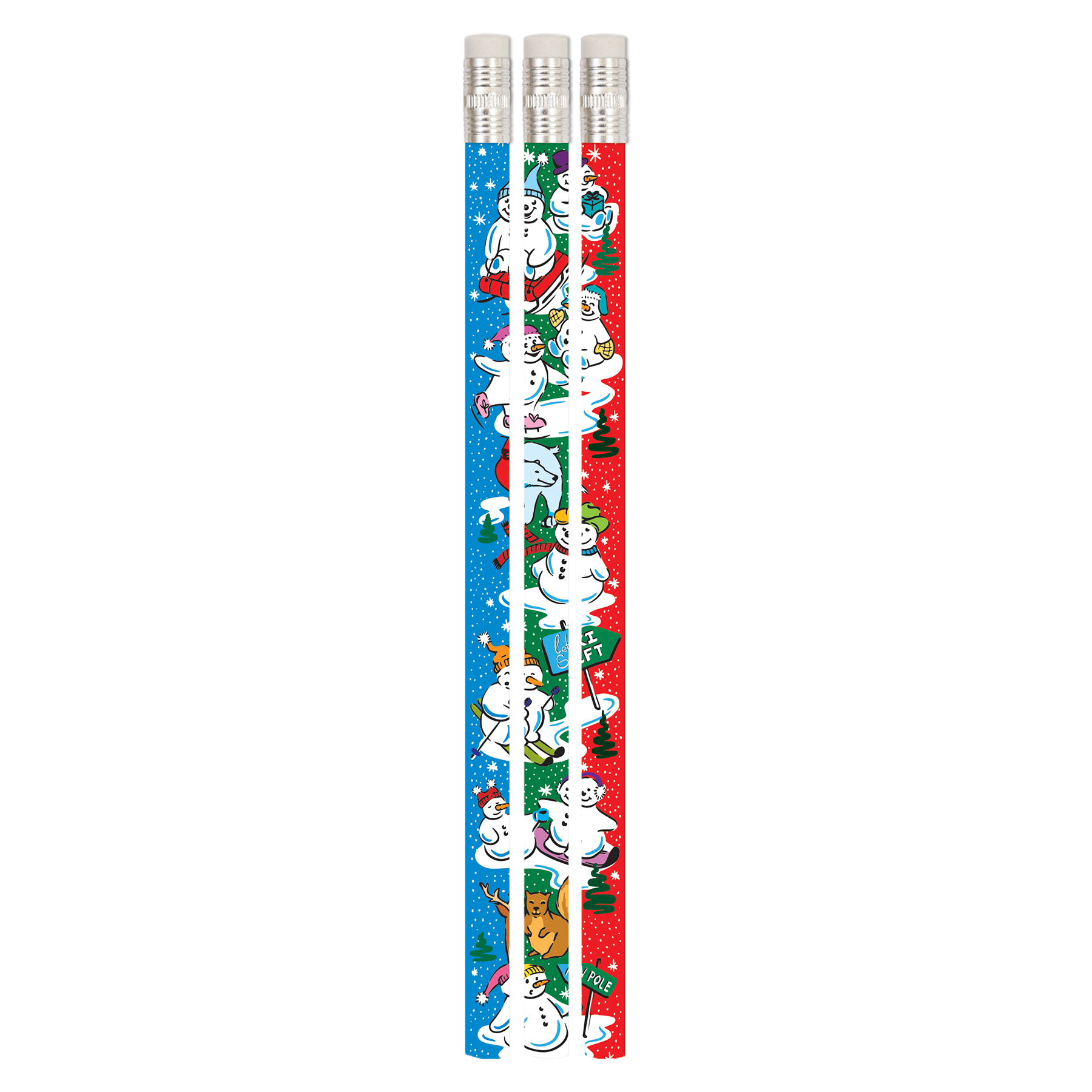 Musgrave Pencil Company Snowman Country Pencil, 12 Per Pack, 12 Packs