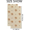 thumbnail image 3 of Soft Hand Fingertip Towels, 2 Pcs Face Bath Towels Brown Autumn Leaves Absorbent Washcloths for Bathroom Hotel Kitchen, 30"x15", Absorbent Soft Hand Fingertip Towels, 3 of 6